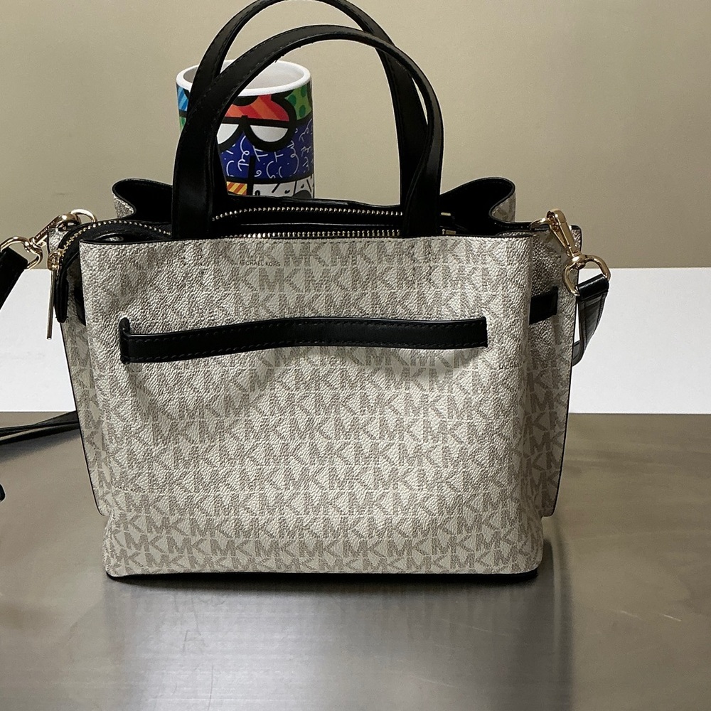 Michael Kors Cream and Black Satchel - Picture 3 of 3